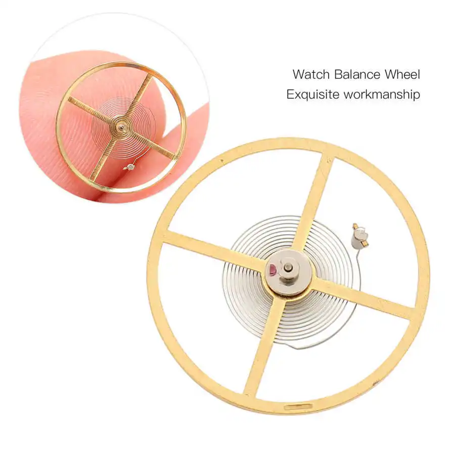 Watch Movement Balance Wheel Full Swing Wheel Replacement Part Alloy for 7120 Watch Movements Repair Accessory for Watchmaker