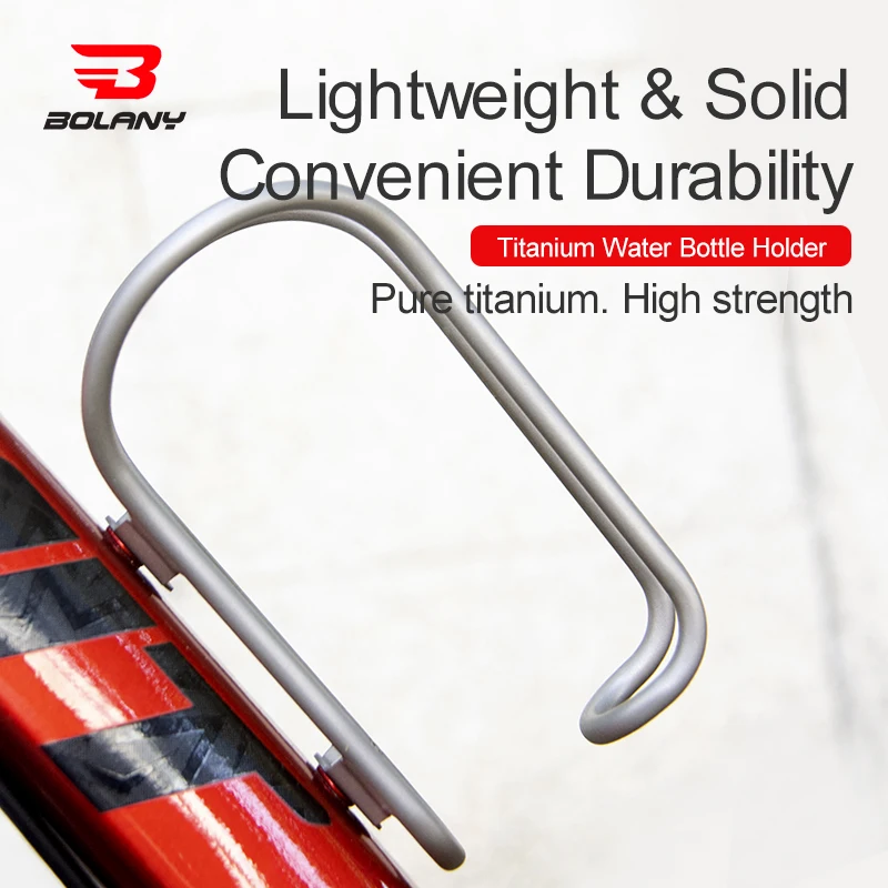 BOLANY Titanium alloySuperlight bicycle bottleholder Lightweight and sleek Wear-resistant and anti-corrosion Bicycle accessories