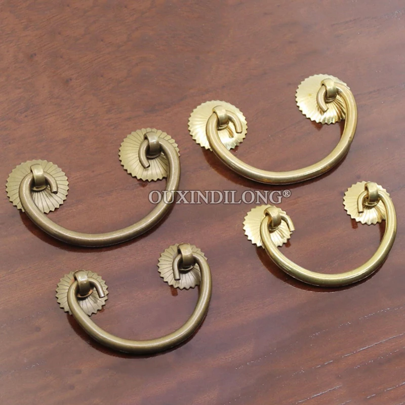 

Ретро-набор из 10 антикварных латунных ручек для мебели: для ящиков, шкафов, комодов, гардеробов, тумб под ТВ