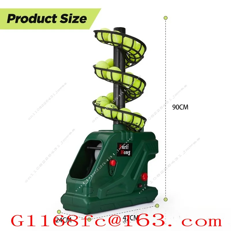 3809BH Tennis Ball Machine, Max 30 MPH, Adjustable Launching Angle and Interval, Stepless Speed Switch part