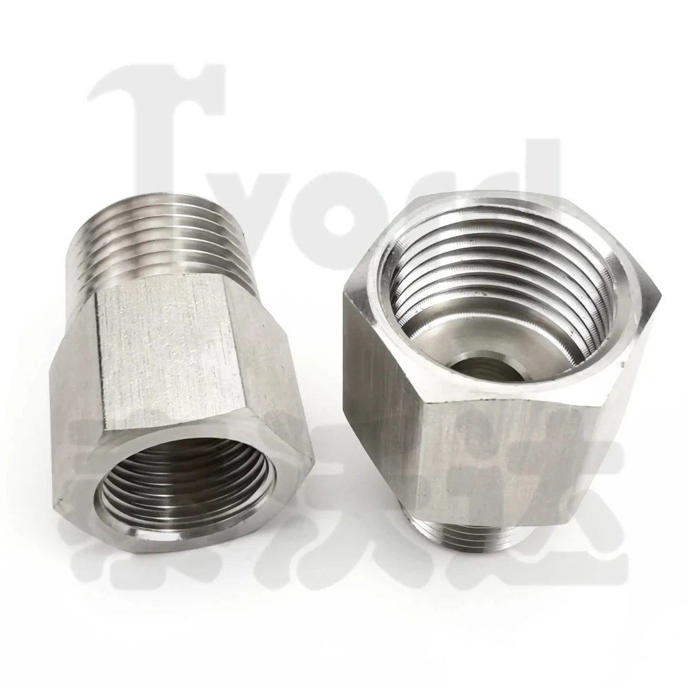 1/8 "1/4" 3/8" 1/2" 3/4" BSP メス - オスネジ 304 ステンレス鋼パイプ継手高圧耐性コネクタアダプタ