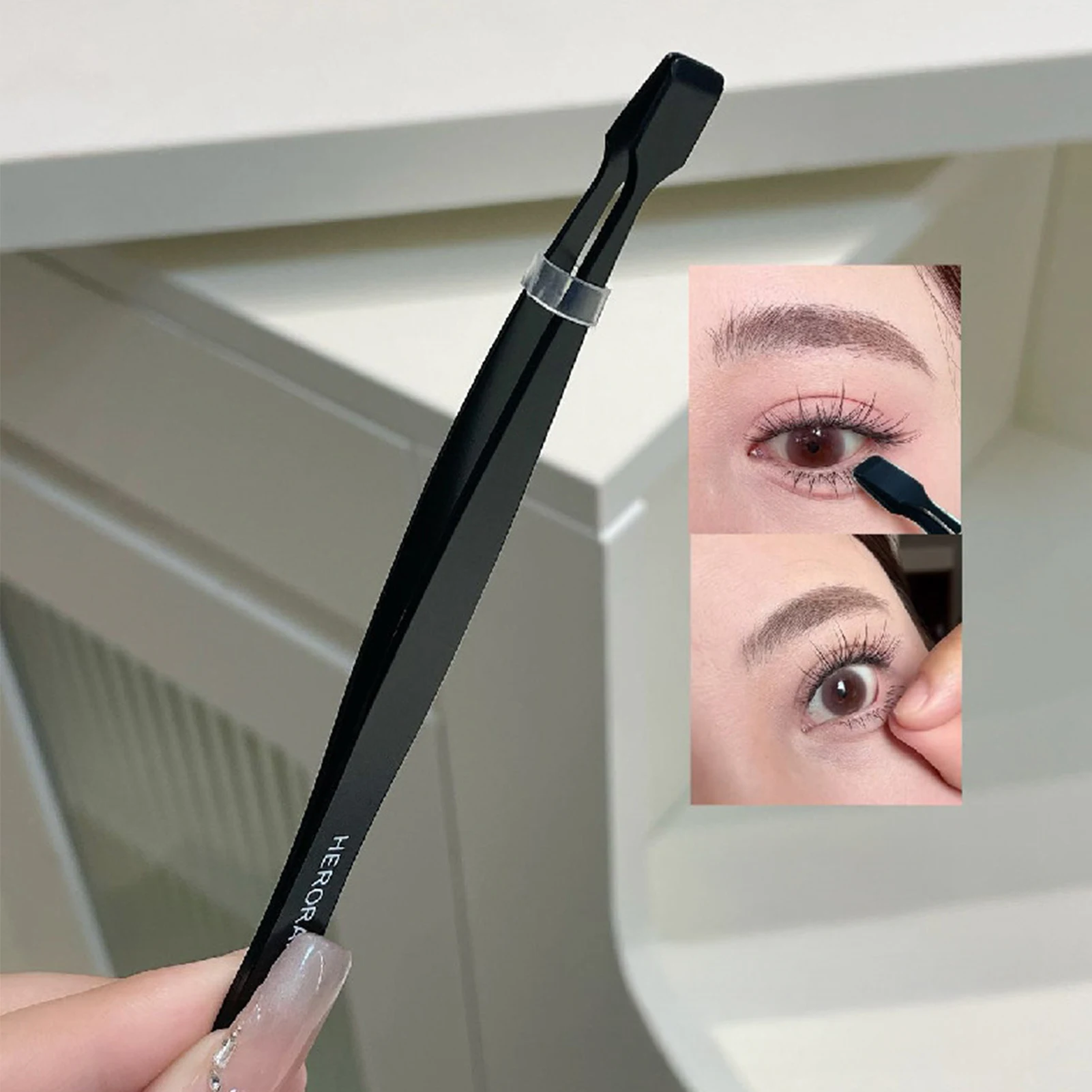 偽まつげピンセットまつげエクステンションツールステンレス鋼つけまつげピンセット初心者や専門家にとって使いやすい