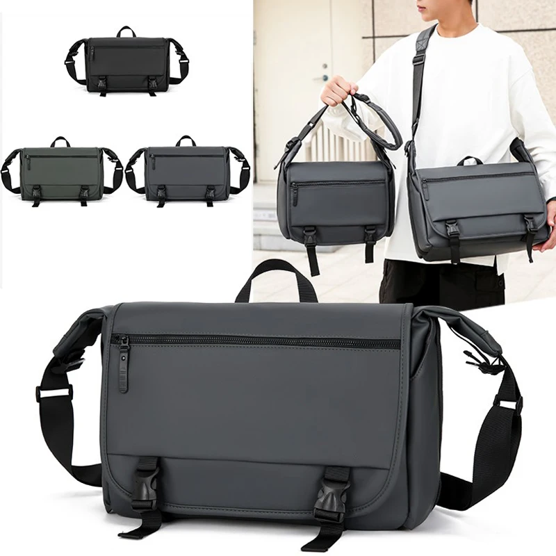 

Gym High Quality Trend Men's Cross Body Bag Fashion Designer Chest Bag Large Capacity Multipockets Sling Shoulder Bag