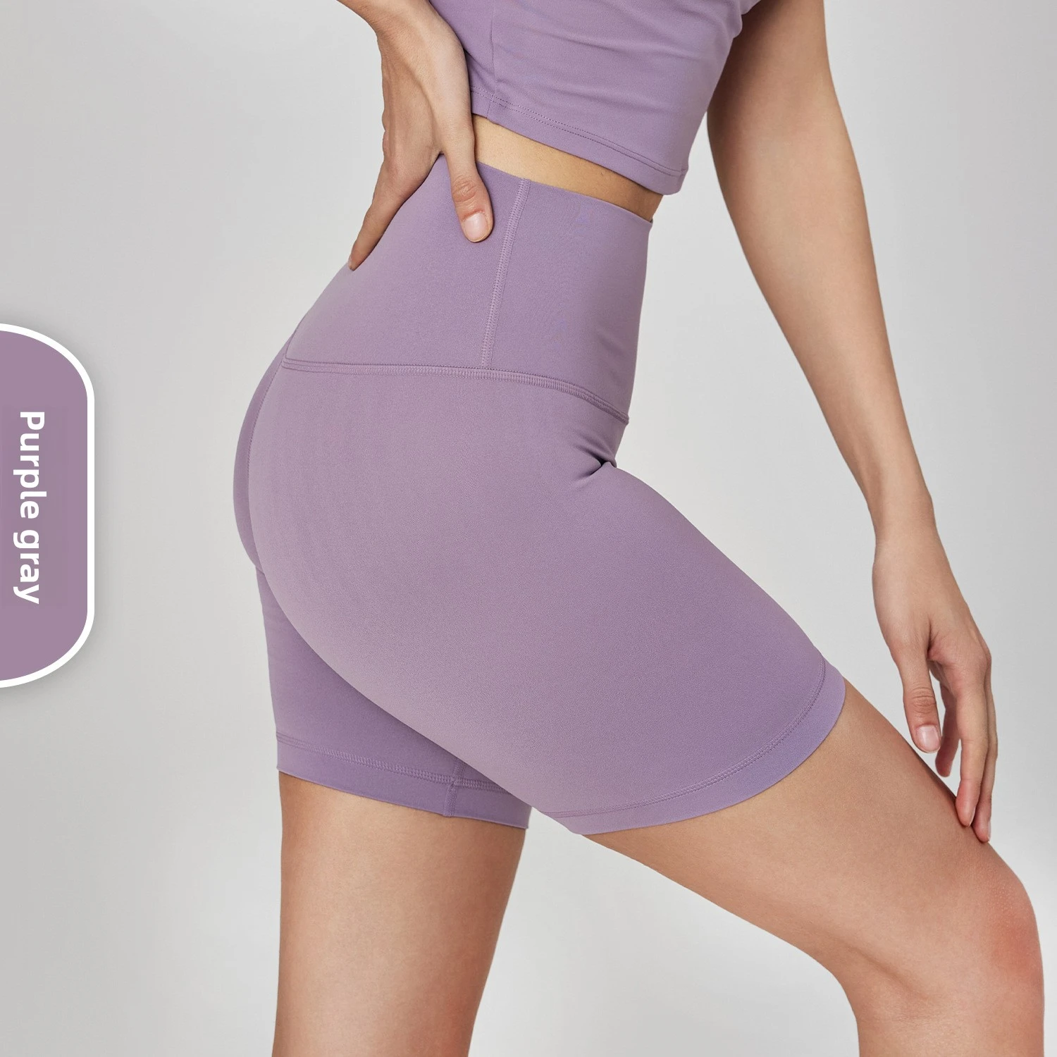 Seamless T-Back Yoga Shorts Peach Butt Tight Sports Three-Point Shorts High-Waisted Tummy Control Fitness Shorts