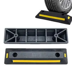 Heavy Duty Vehicle Wheel Stop Heavy Duty Parking Blocks Parking Target Rubber Parking Tire Guide Blocks Wheel Stopper for Cars
