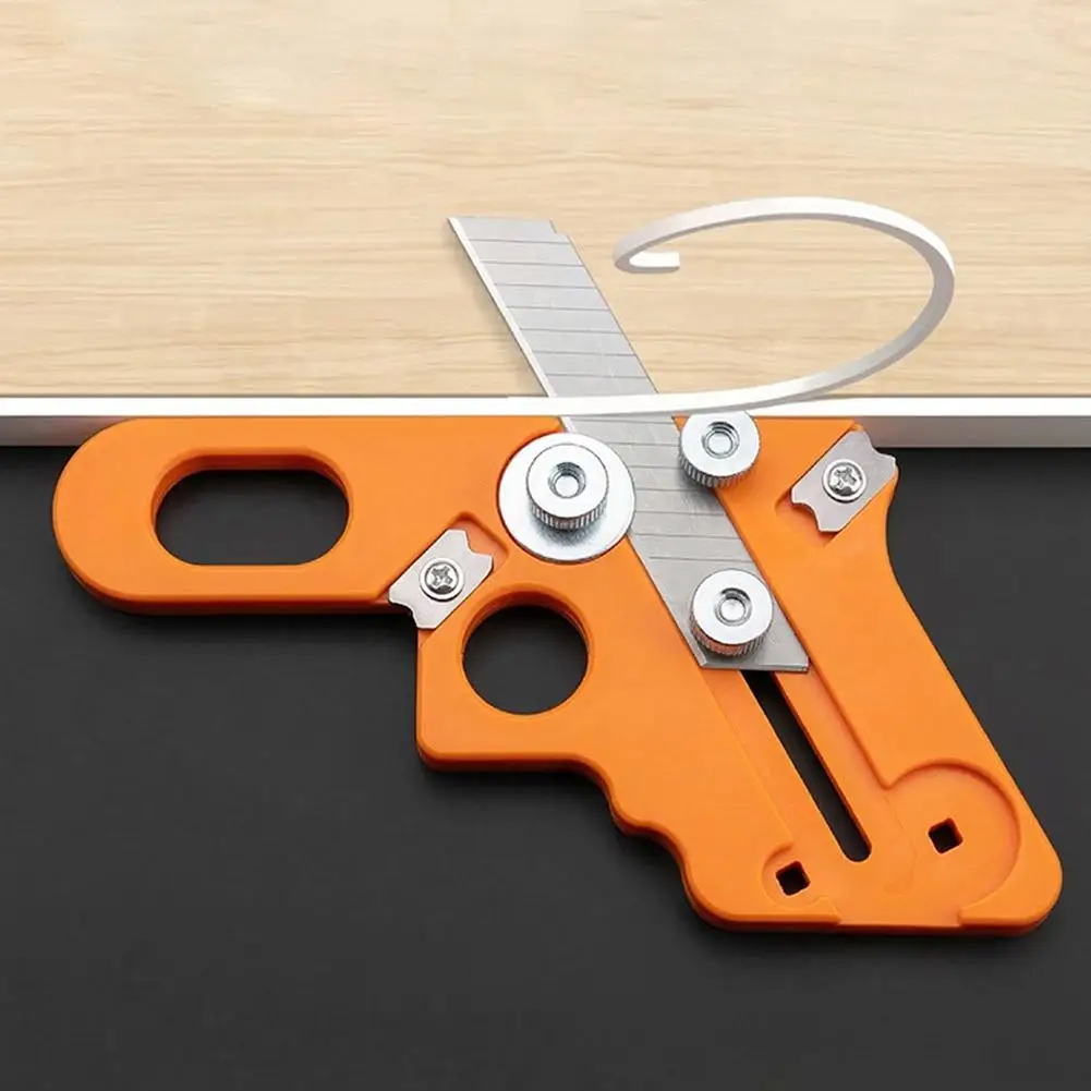 Woodworking Edge Trimmer Manual PVC Edge Banding Cutter Portable Veneer Trimming Tool with Replaceable Blades Hand Tool
