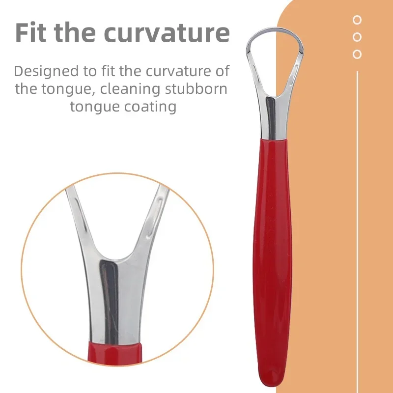舌スクレーパー,ステンレス鋼,大人用,口臭を取り除き,歯を清潔に保つ,口腔ケアツール