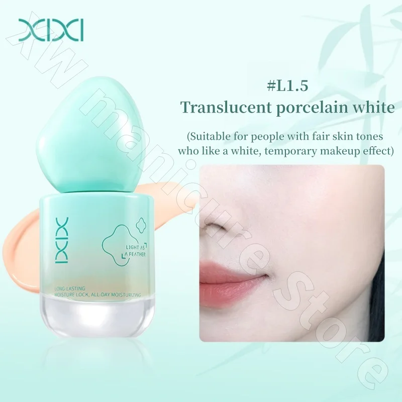كريم أساس سائل مطحون بدقة من Xixi Original Soft Mist، خافي عيوب طبيعي وخفيف الوزن، 30 مل