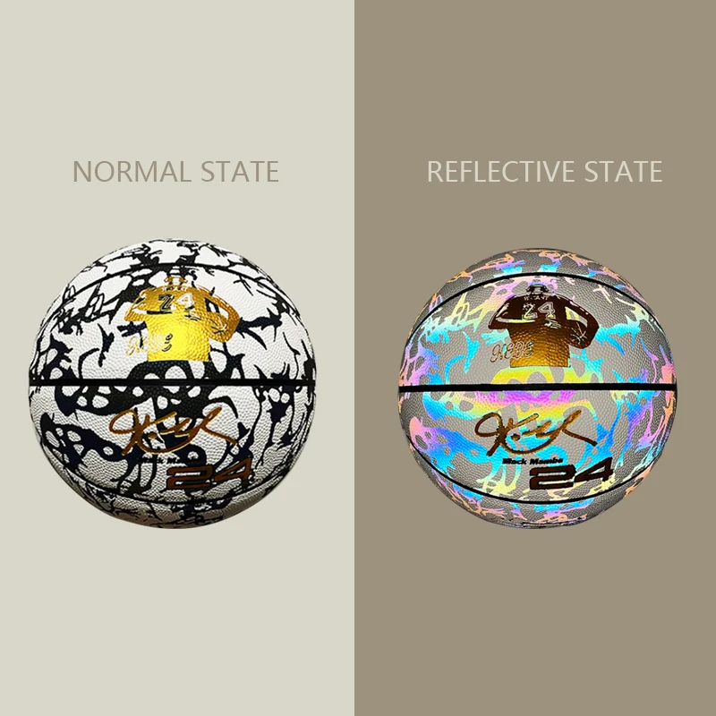 1 ชิ้น Kobe's Glow สะท้อนแสง Night Glow บาสเกตบอลของขวัญวันเกิด Limited Edition เกมการฝึกอบรม 5, 6, 7 เรืองแสง