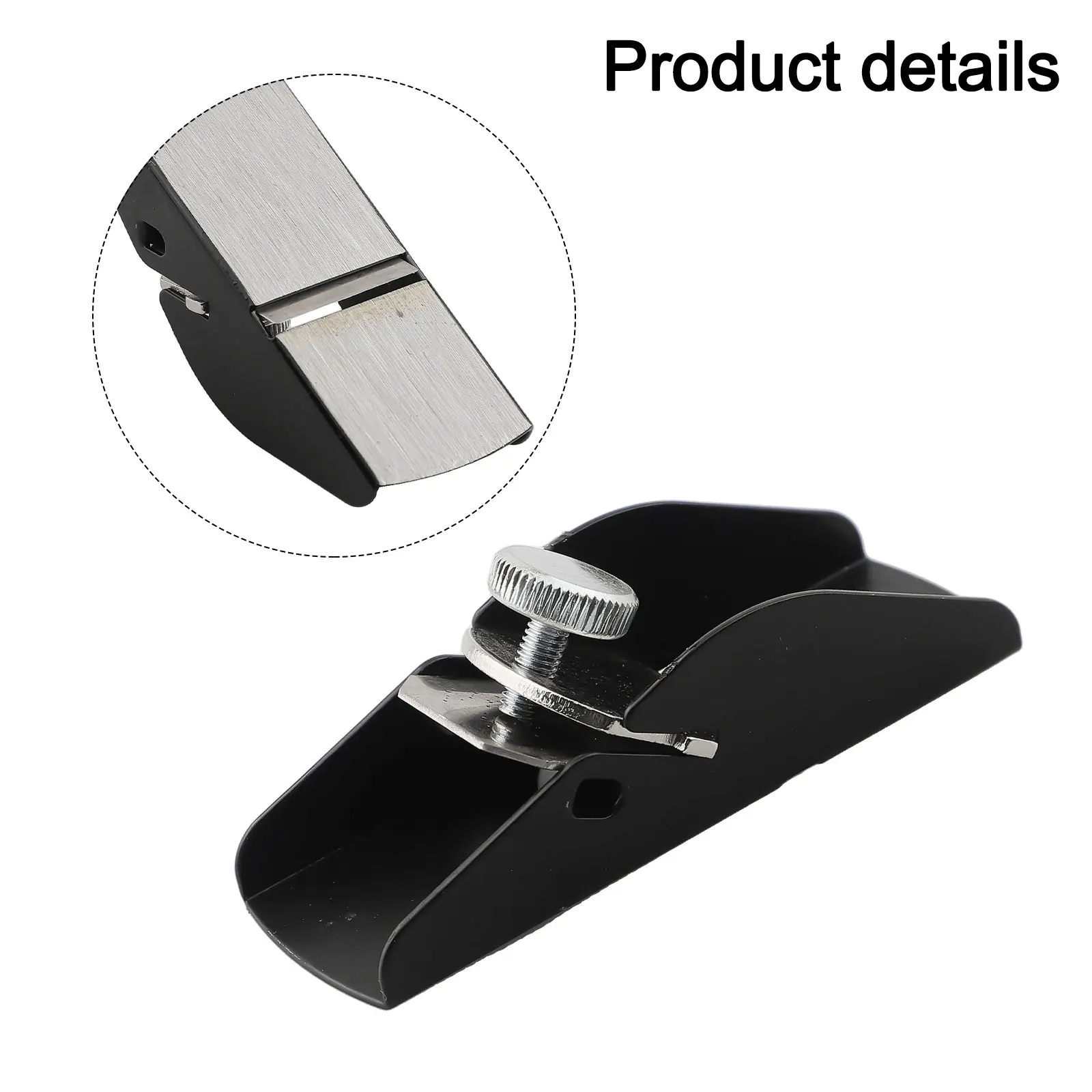 Chopping Tool Woodworking Planer Black Bottom Compact Design Lightweight Design Nickel-plated Finish Precise Trimming