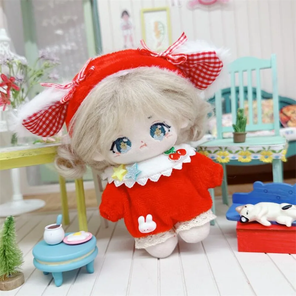 Tavşan Kulak 10 cm Pamuk Bebek Tulumlar Emekleme Takım Elbise Yedek Kıyafet Yıldız oyuncak bebek giysileri Giydirme DIY Giyim Peluş Oyuncak Elbise