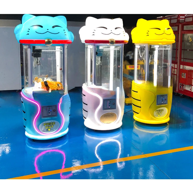 Vending Machine Amusement Game Center Coin Operated Push Stuffed Toys Catcher Claw Crane Machine