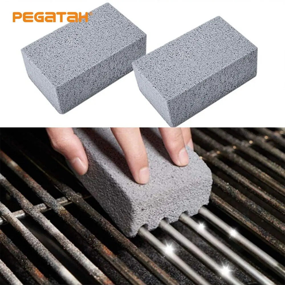 BBQ Grill Cleaning Brick Block Barbecue Cleaning Stone Racks Stains Grease Cleaner BBQ Tools Oil Stain Cleaning