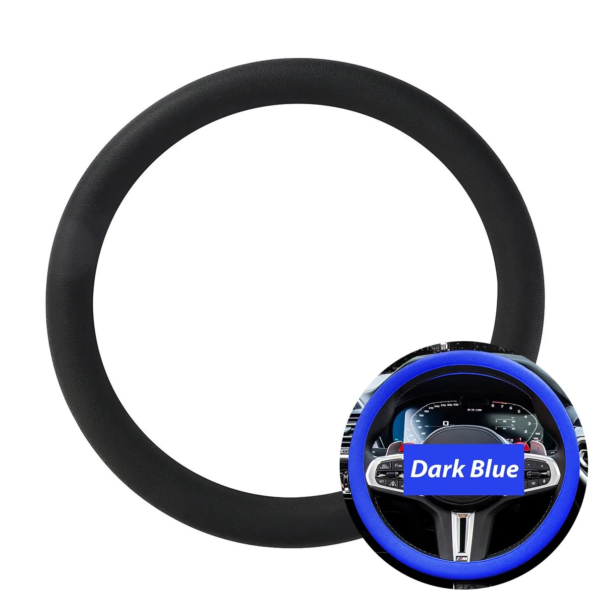 ZHIYU Universal Silicone Elastic Car Steering Wheel Cover - Anti-Slip, Soft, Multi-Color Car Decoration
