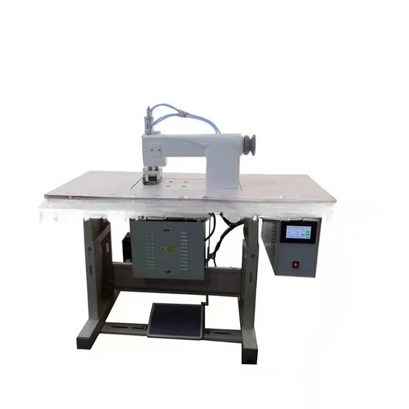 Double motor ultrasonic embossing edge machine, special industrial sewing machine for protective clothing and surgical clothing