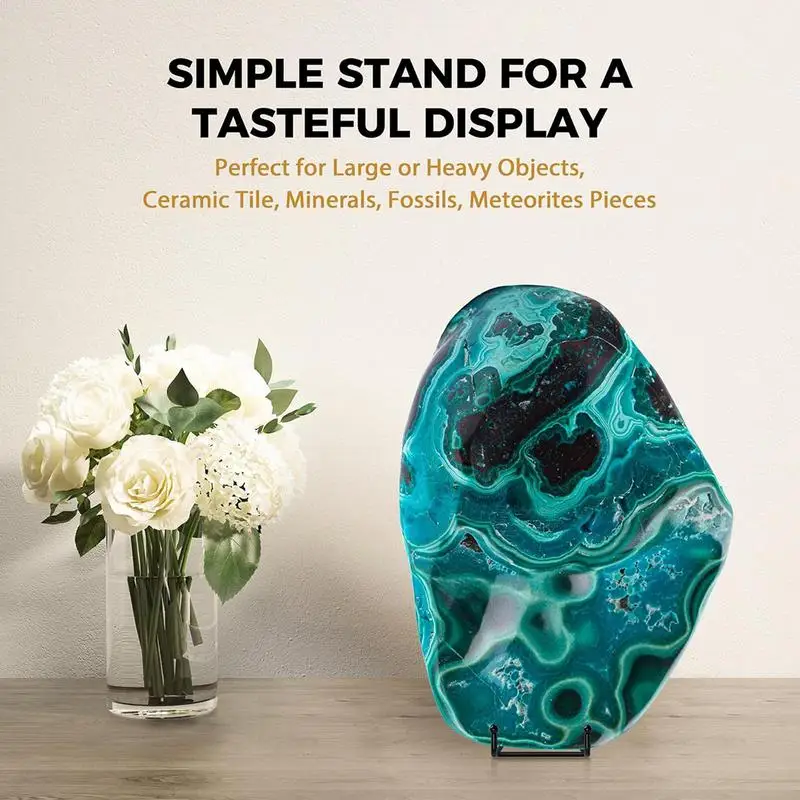 Decorative Plate Stand Metal Frame Easel Display Stand Picture Frame Holder Black Iron Easels Display Stand Home Decoration