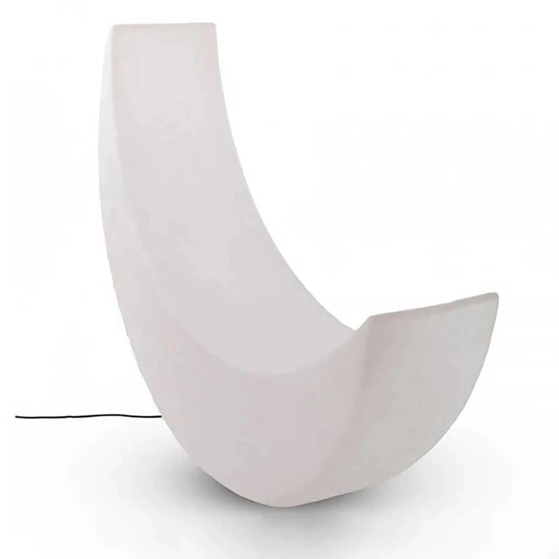 Luminous Moon Lamp Courtyard Lounge Chair Crescent Lighting Atmosphere Floor Lamp Designer Terrace Outdoor Light Sofa Chair