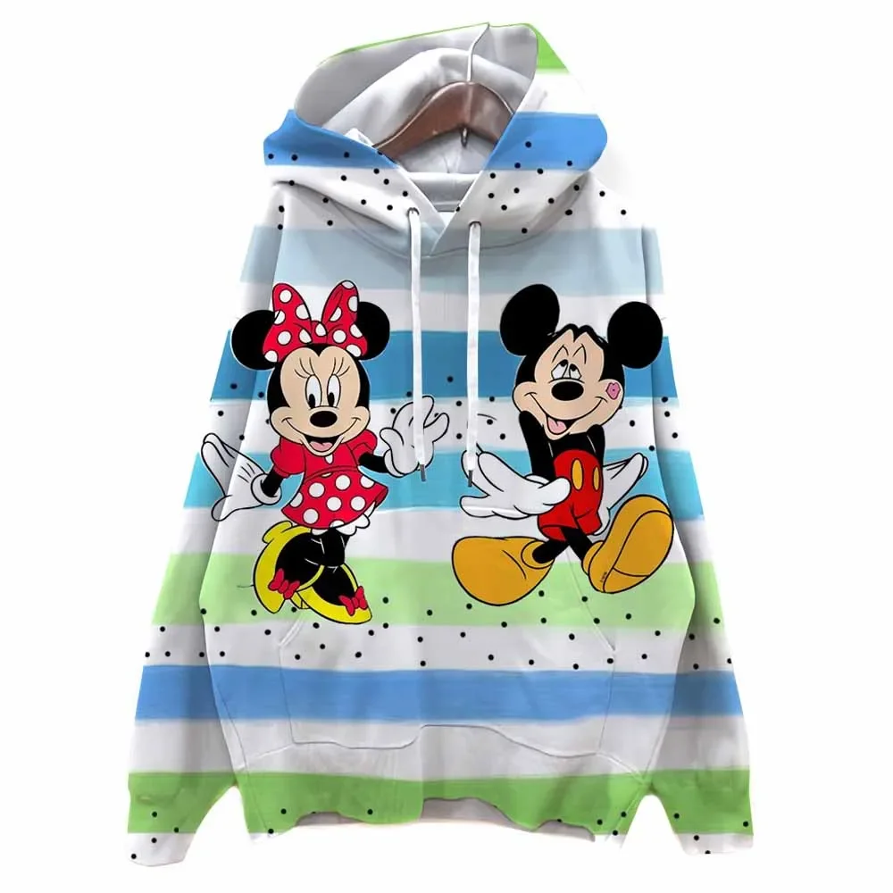 Herfst Harajuku Mode Hoodie Casual Losse Herfst Trui Hoodies Disney Mickey Mouse print Y2K Kleding Tops Hoodies