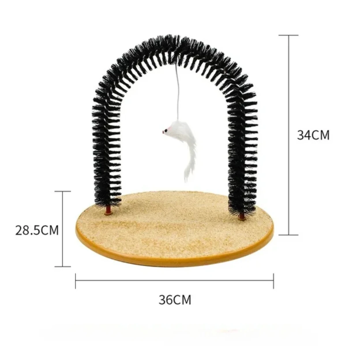 Cat Interactive Toy Arch Self-Grooming Device Pet Brush Care Belt Massage Removable Grooming Friction Toy Cat Accessories