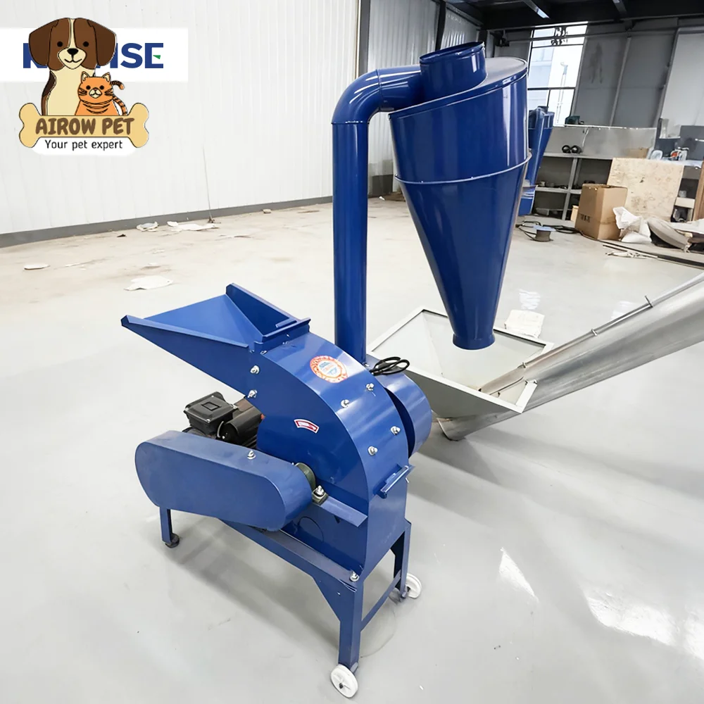 AIROW High Efficiency Electric Hammer Mill Feed Grinder for Corn and Grain Milling Suitable for Small Livestock and Poultry