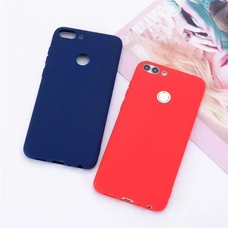 Huawei P Smart Case TPU Soft Silicone Candy color Back Cover Phone Case For Huawei P Smart 2018 FIG-LX1 PSmart Case