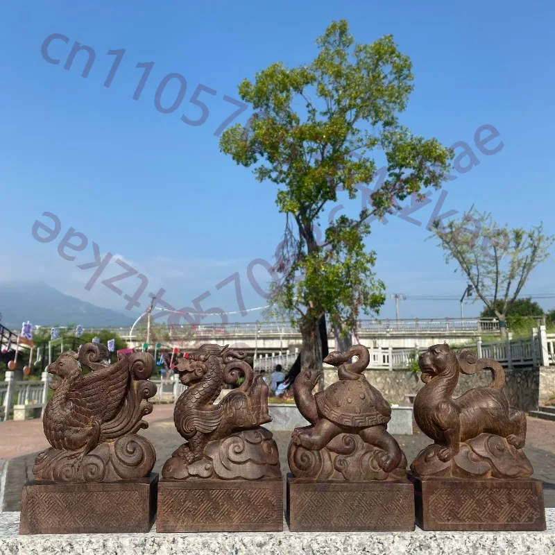 

Статуэтка из агарового дерева ручной работы «Четыре священных зверя» — 5,5 дюйма, Дракон, Тигр, Птица, Черепаха, Декор для дома, Орнамент Фэн-шуй, Подарок на удачу