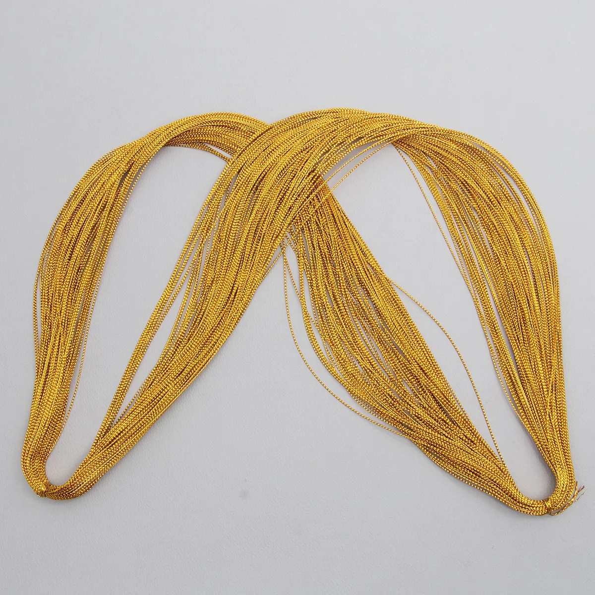 2 Bundles Hanging Tag Line Gold Silver Wire DIY Jewelry Label Craft Making Metallic Cord Special Christmas Gift Decoration
