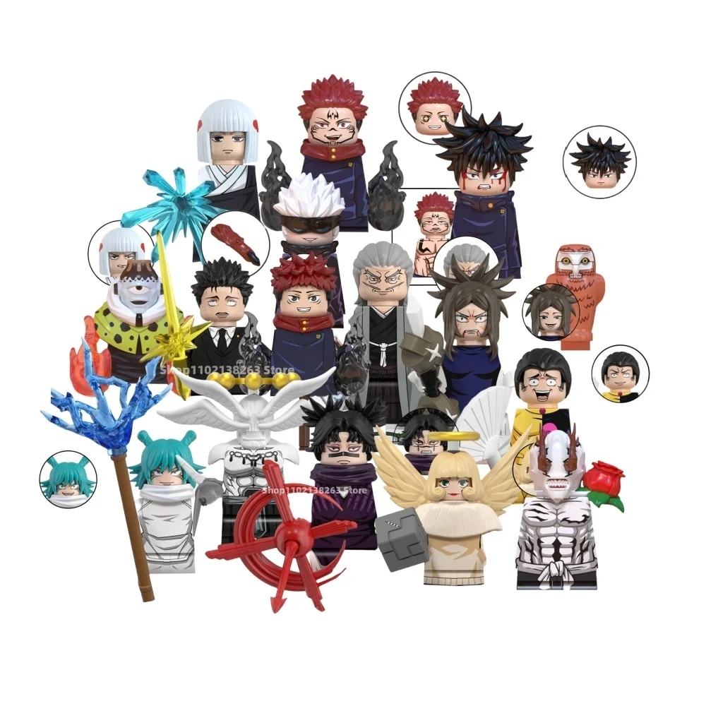 New Jujutsu Kaisen Building Blocks Itadori Yuji Gojo Satoru Ryomen Sukuna WM6200 WM6201Action Figure Accessories Gift