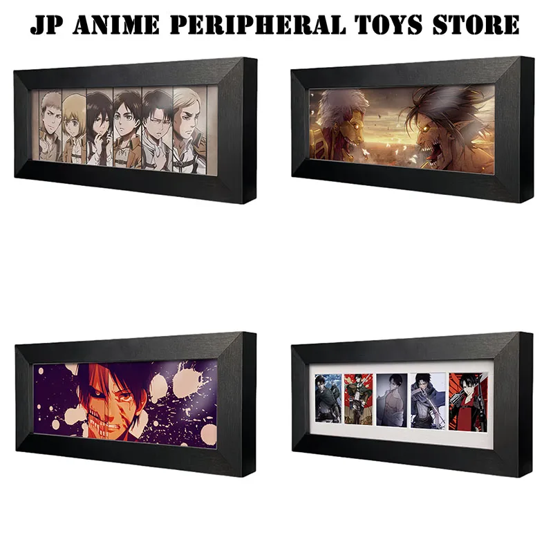 

2025 Eren Jaeger Figure Comic Frame Creative Anime Attack on Titan Figure Desktop Ornament Fan Birthday Gift