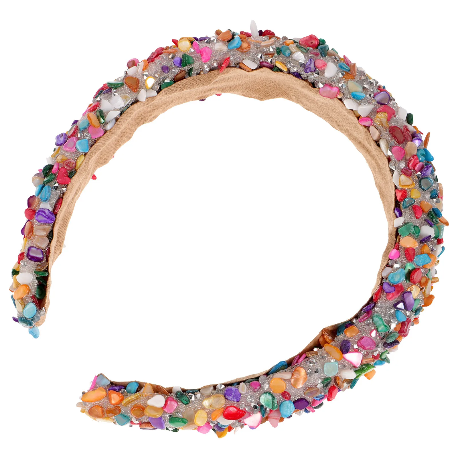 

Glitter Faux Crystal Headband Women Fashion Wide Padded Hair Band For Party Statement Headbands Crystal Accessories