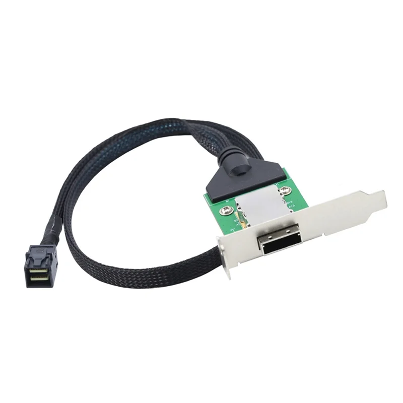 External Mini SAS HD SFF-8088 26P PCBA Female Adapter With Low Profile Bracket To SAS SFF-8643 12Gbps External 100-Ohm-N33R