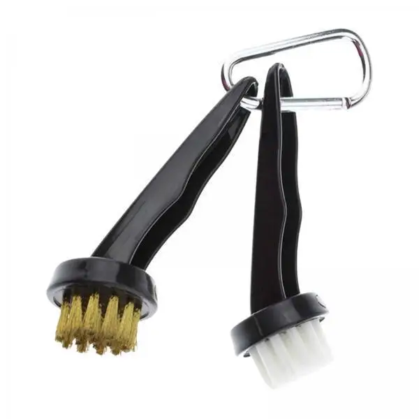 Durable Golf Club Brush Groove Cleaner Easy Cleaning Tool with Hanging Clip Golf Accessories for Men and Women