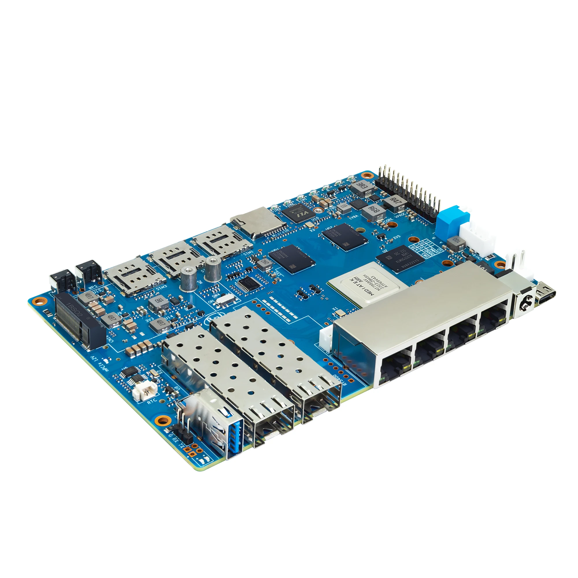 Banana Pi Bpi-r4 Suit With Cases Mediatek Mt7988a ( 880) Quad-core Arm Corex-a73 4gb Ddr4 8gb Emmc Openwrt Router Board