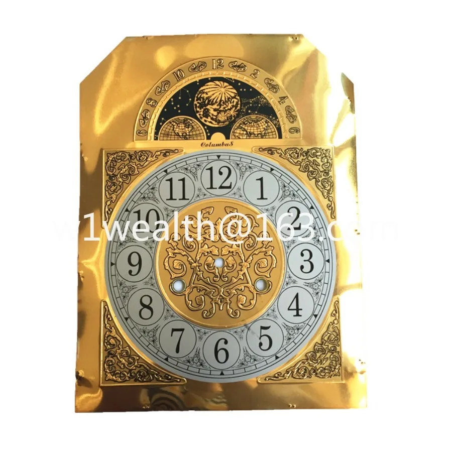 Watch accessories Mechanical clock dial, old-fashioned  retro mechanical floor clock dial