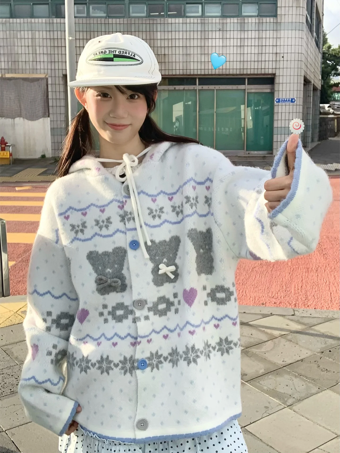 

Утепленный синий свитер с капюшоном и узлом, комфортный, теплый, осенне-зимний, женский трикотаж