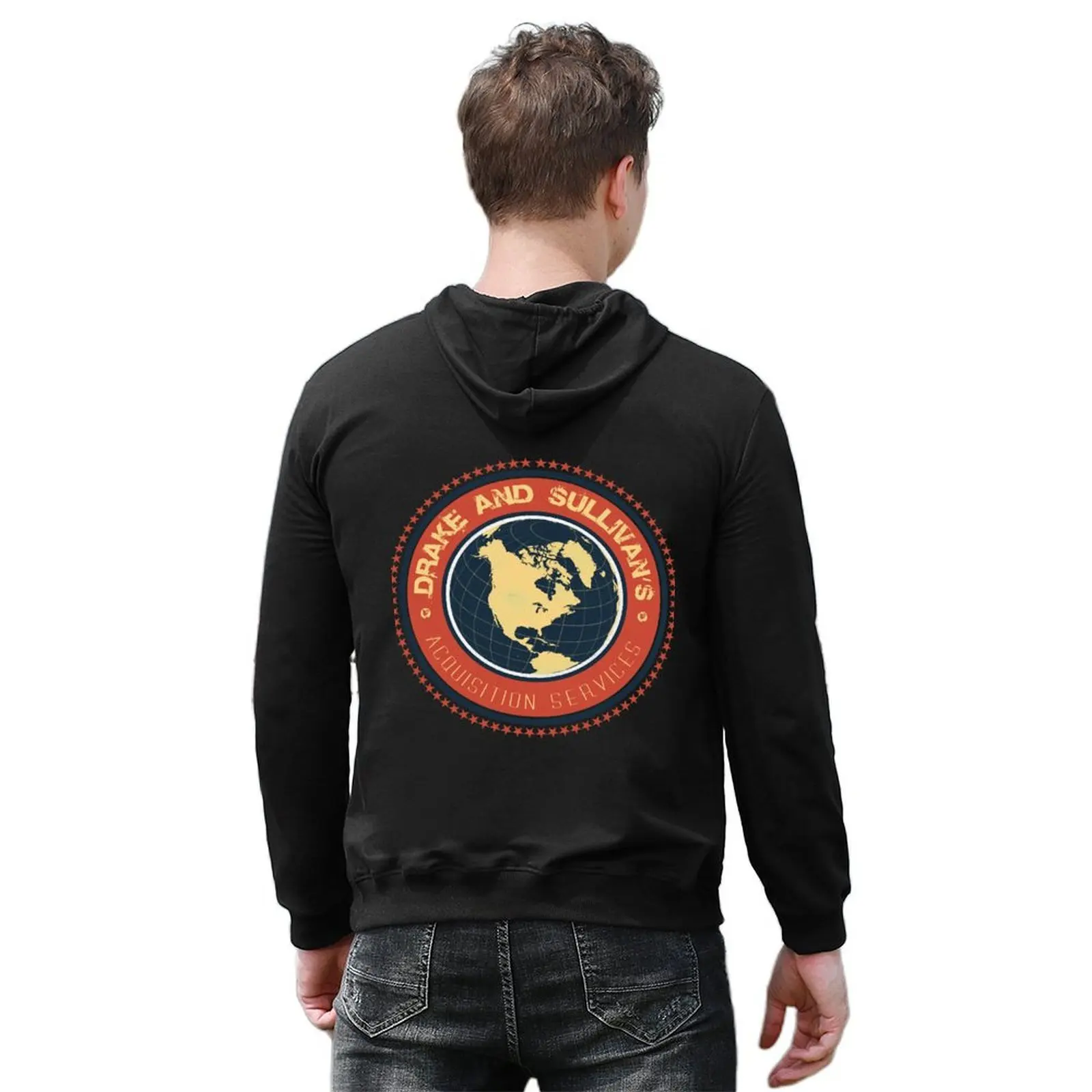 تي شيرت Drake and Sullivan's 2 Essential Hoodie جرافيك تي شيرت رجالي للخريف ملابس رجالية بقلنسوة مقاس كبير