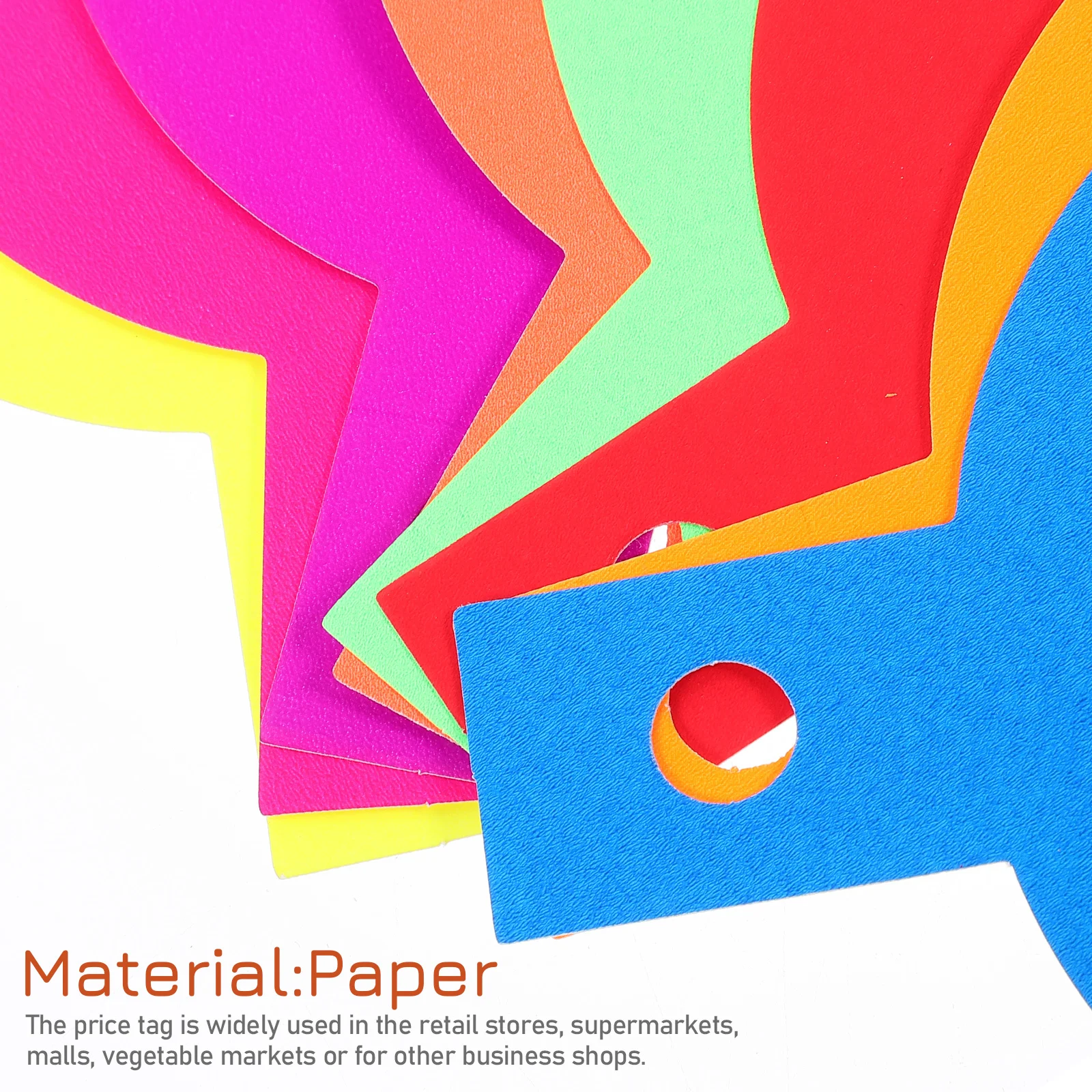 NUOBESTY 80 pièces étiquettes de prix vierges pour les étiquettes en papier de centre commercial de supermarché au détail