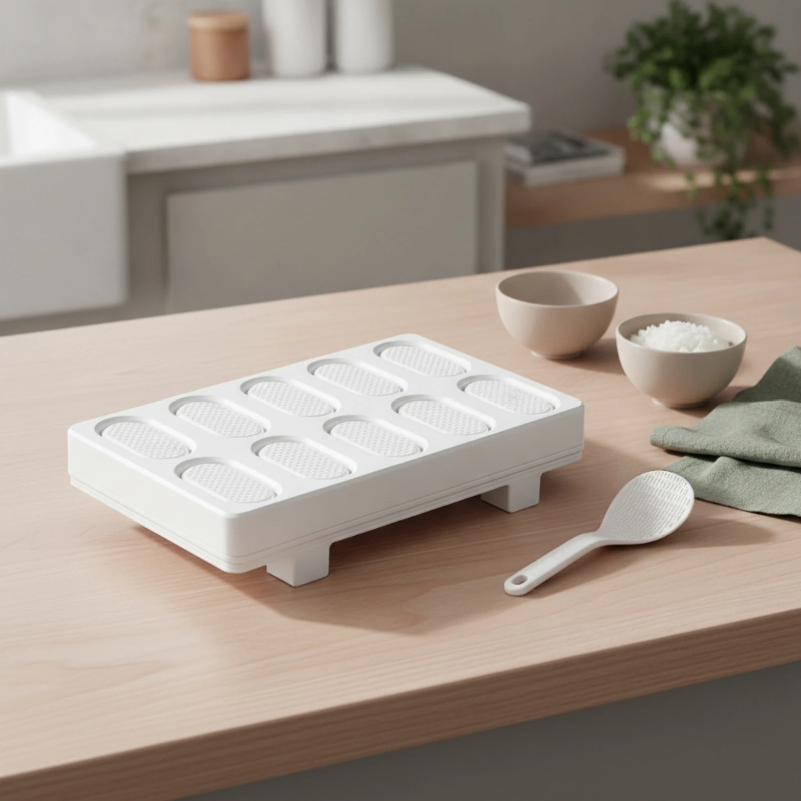 Sushimaker met lepel, rechthoe - Meal Prep Onigiri recensie en prijs