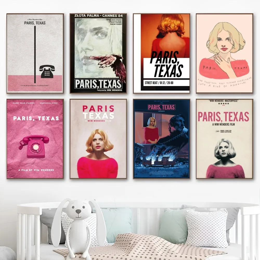 Paris Texas movie DIY Sticky Poster Vintage Room Bar Cafe Decor Home Decor