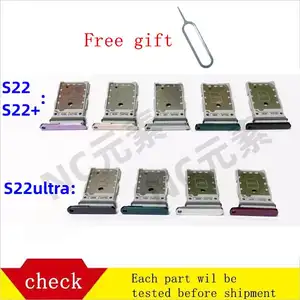 Bilashmart SIM Card Tray:Replacement Samsung Galaxy S22 S22Ultra  Quality Perfect Fit Sim Card Holder Slot adapter and Micro SD Card