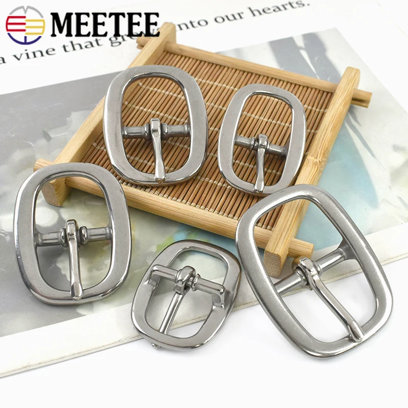 

2-5Pcs Stainless Steel Belt Buckles Bag Strap Metal Pin Buckle Pet Collar Leather Crafts Fasteners Loop DIY Hardware Accessories