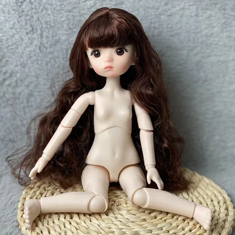 BJD Butter Multiple Hair Colors for Girls, Butter Joint, Mobile, Children and Girls Toy, Gift Toys, 30cm, 1/6