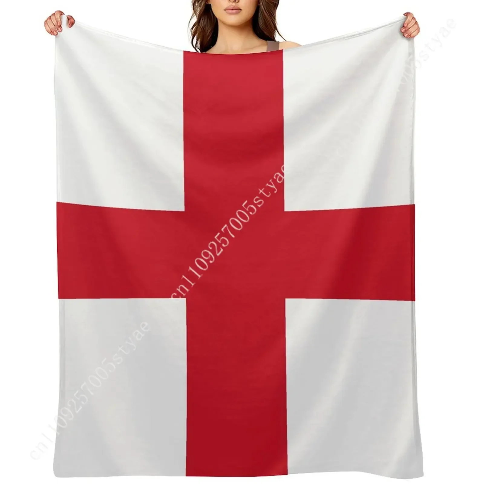 England Flag Flannel Blankets Are Soft Comfortable and Warm Perfect for Winter Naps Homes Offices Travel Camping and More