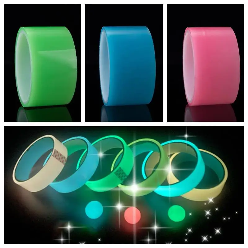 

10m Luminous Sticky Ball Rolling Tapes DIY Decompression Relaxing Toy Making Colored Ball For Children Adult Craft Tape Supplies