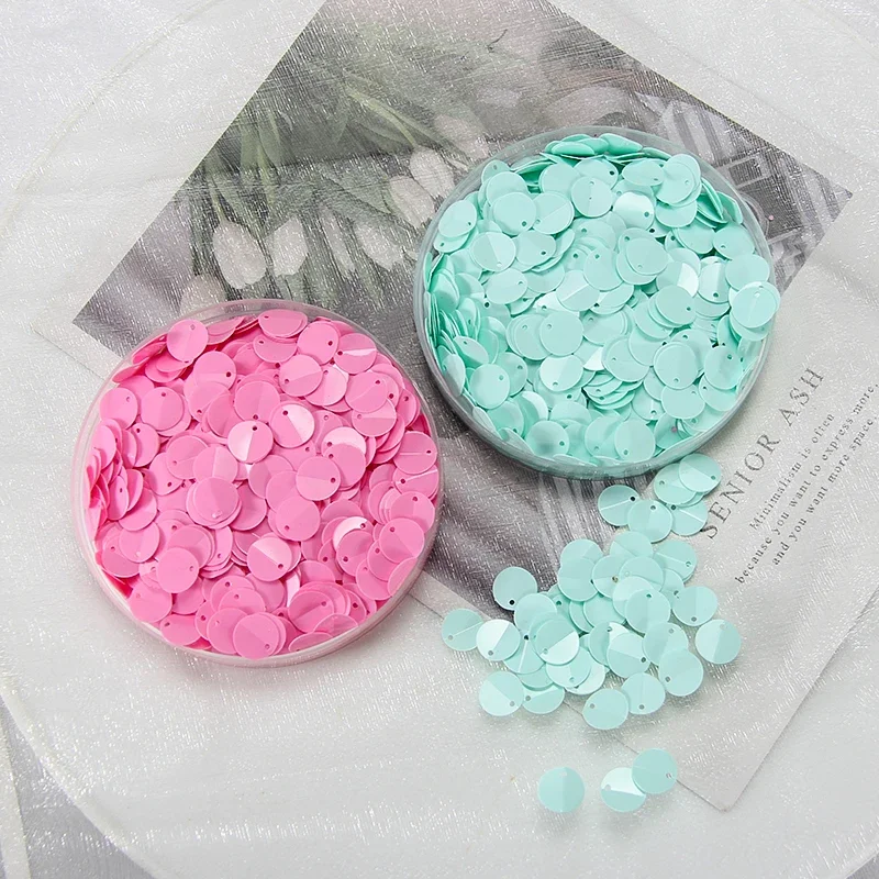 300pcs 10mm Folding Sequins Side Drill PVC Bulk Sequins DIY Clothing Accessories Stage Clothing Decorations Making