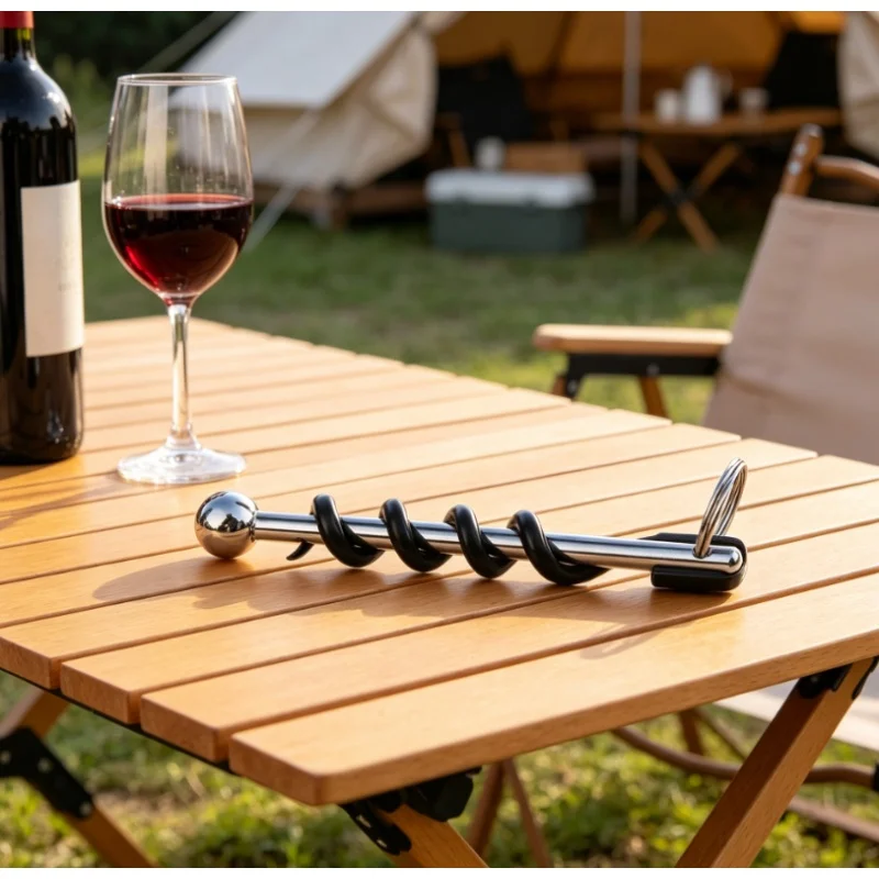 1/3/5 piezas Sacacorchos para vino tinto con llavero de anillo, mini herramientas para fiestas, bares y cocina