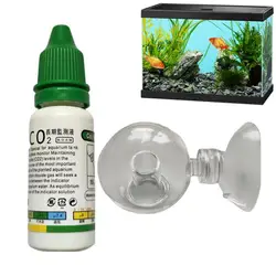 CO2 Indicator Drop Checker Solution Long Term Monitor Test Fish Tank Glass Aquatic Co2 Tester for Fish Tank Aquariums