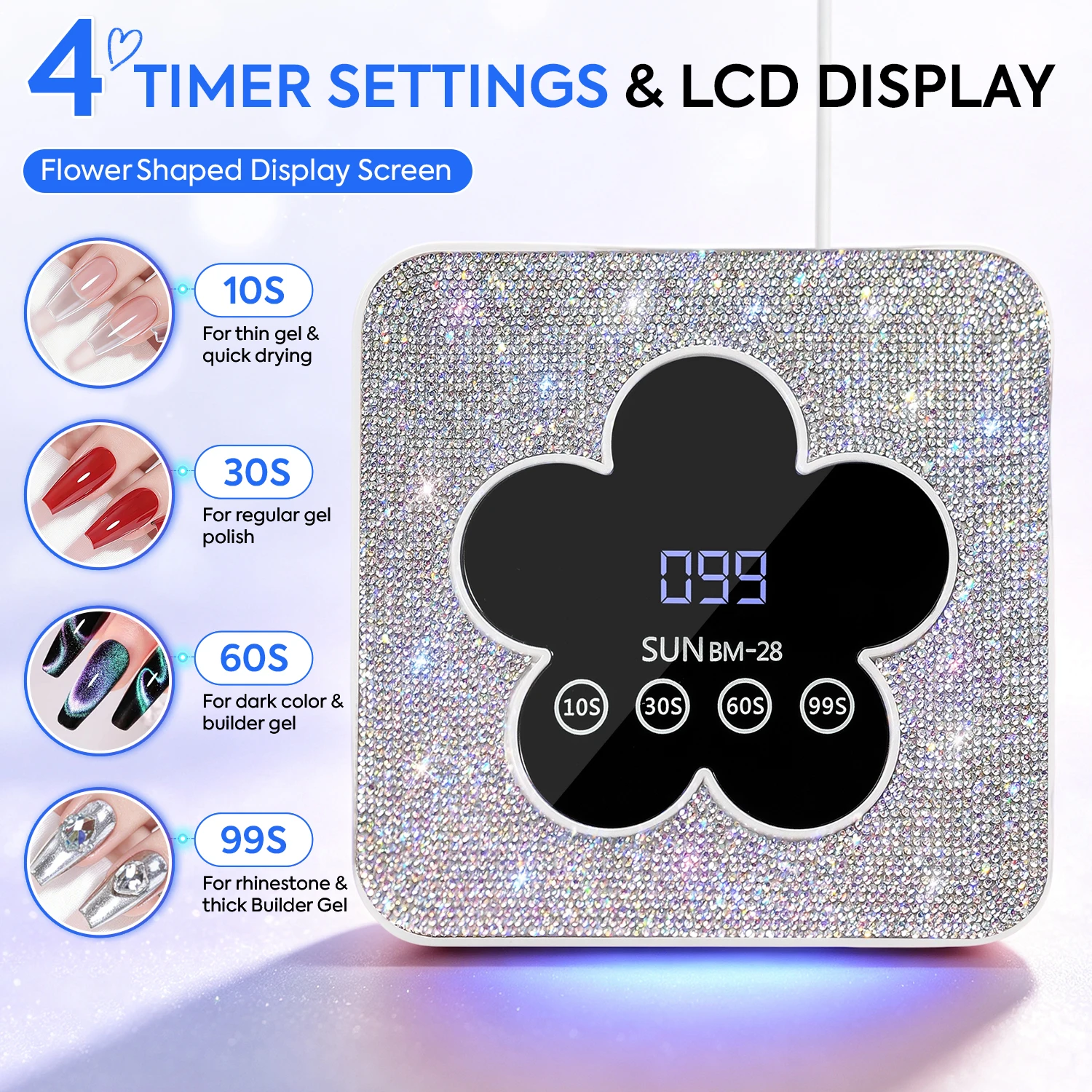 DianaBeauty UV LED Rhinestone  - đánh giá và giá Exposure Unit Uv