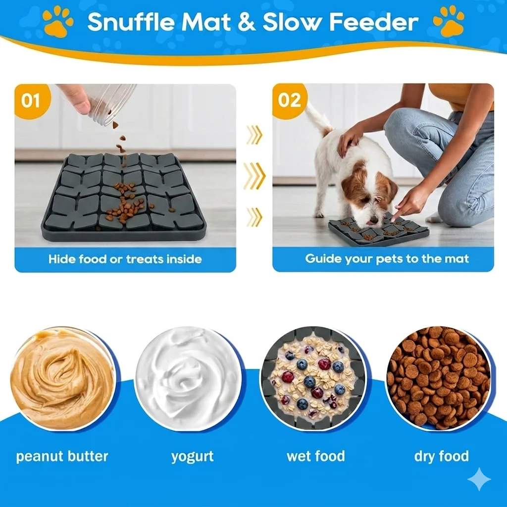 Silicone Snuffle Mat for Dogs, - đánh giá và giá Snuffle Mat For Dogs