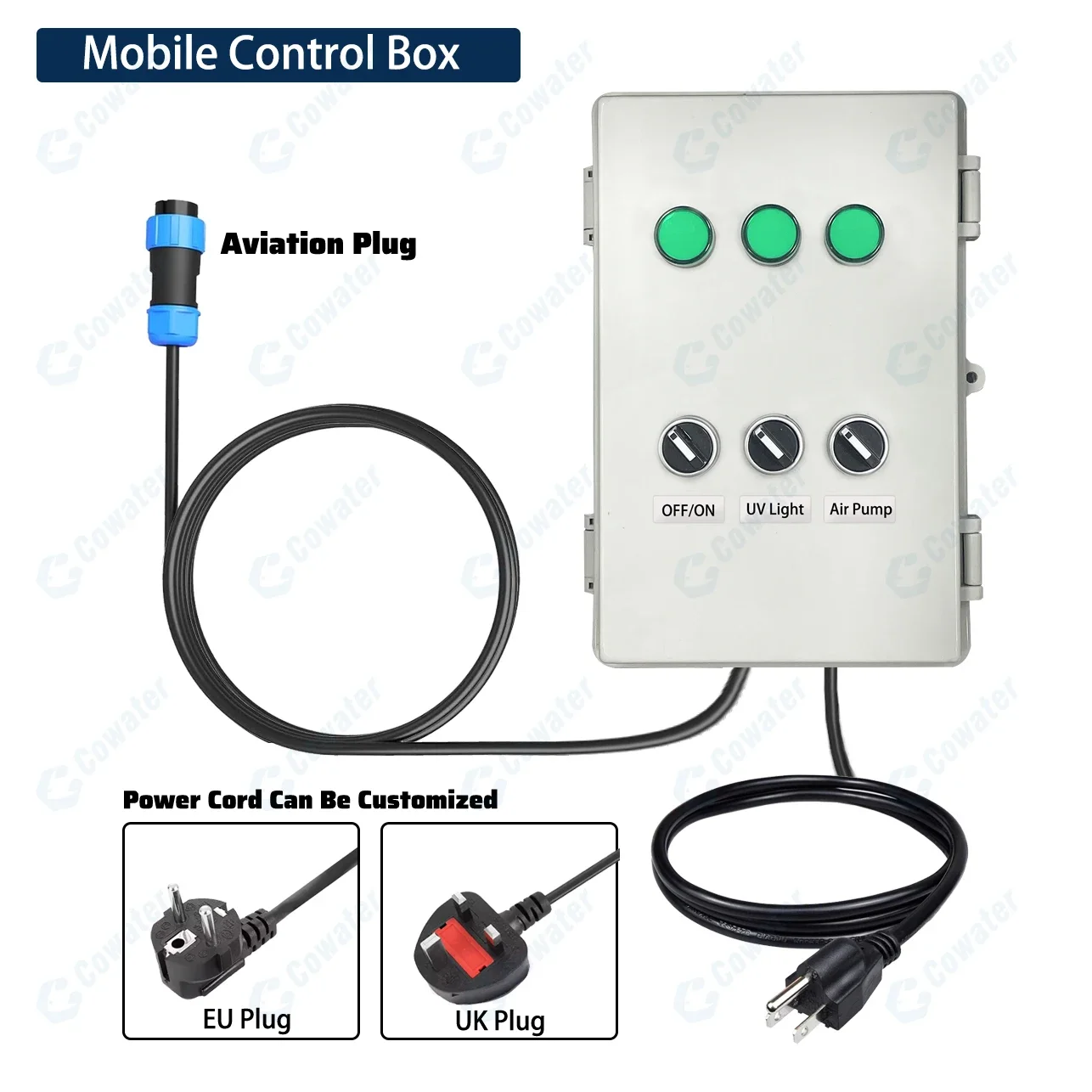 Cowater 30 M3/h Koi Pond Filtration Moving Bed Biofilm Reactor (MBBR)+UV Light + Rotary Drum Filter Koi Pond view 6